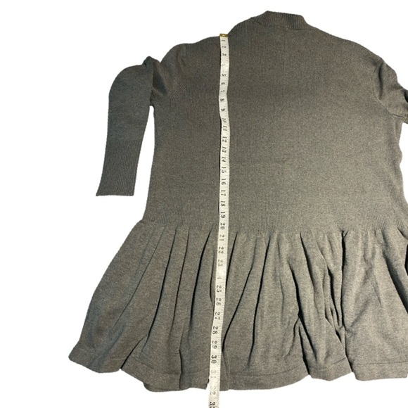 Free People Time On My Side Mini Sweater Dress Dark Heather Grey Size XS NWT - Picture 16 of 17